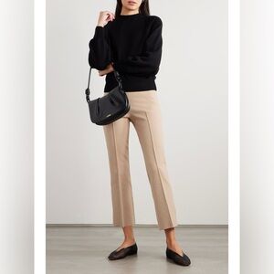 HIGH SPORT Kick stretch-cotton flared pants NWOT L